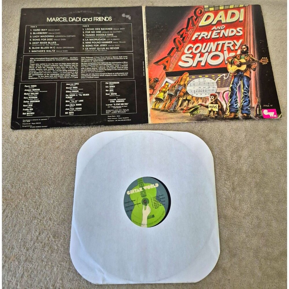 Marcel Dadi & Friends Country Show 12" Black Vinyl LP Guitar World Country